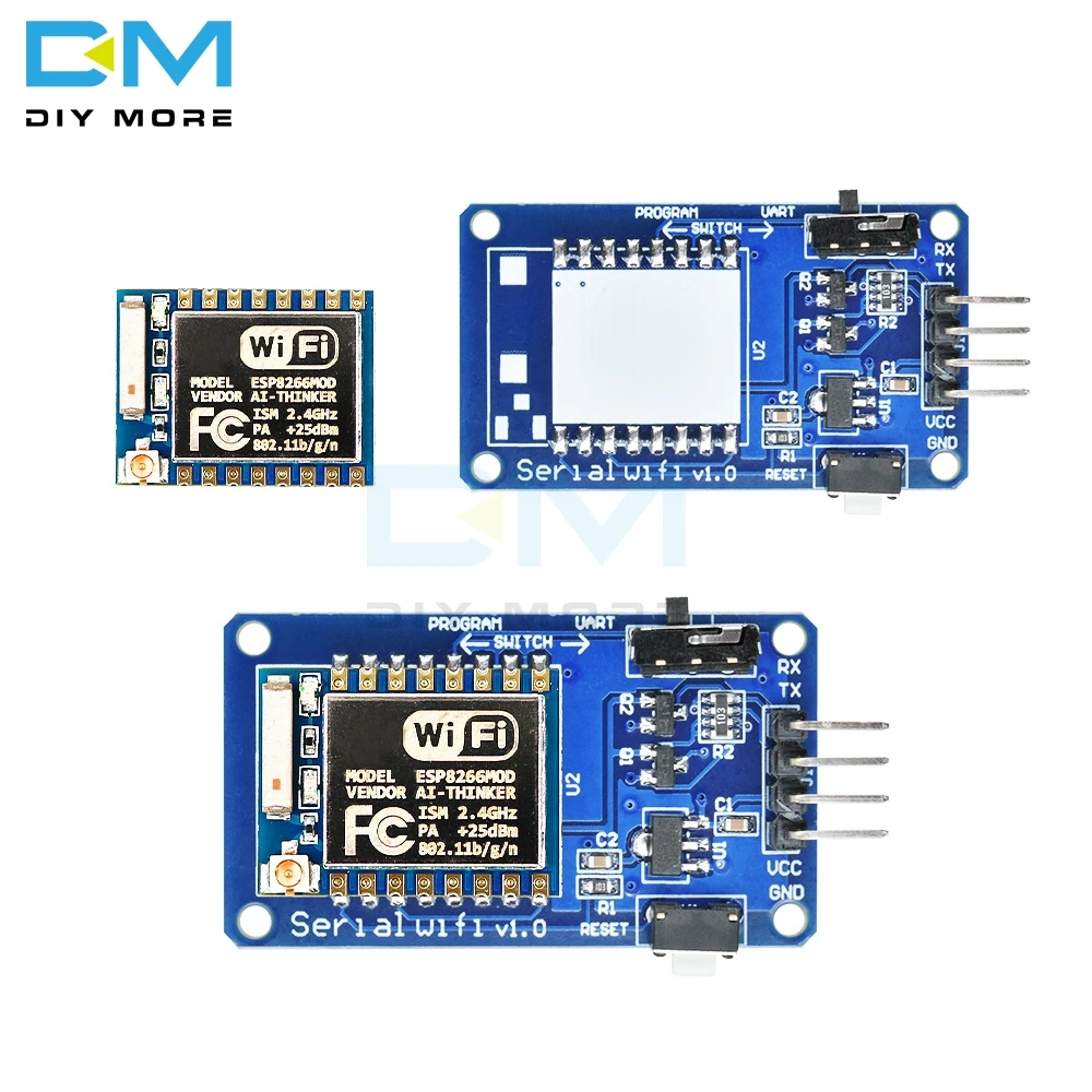 ESP8266 ESP-07 ESP07 Wifi серийный приемопередатчик беспроводной модуль платы 3,3 V-5 V 8N1 ttl UART порт контроллер для Arduino UNO R3