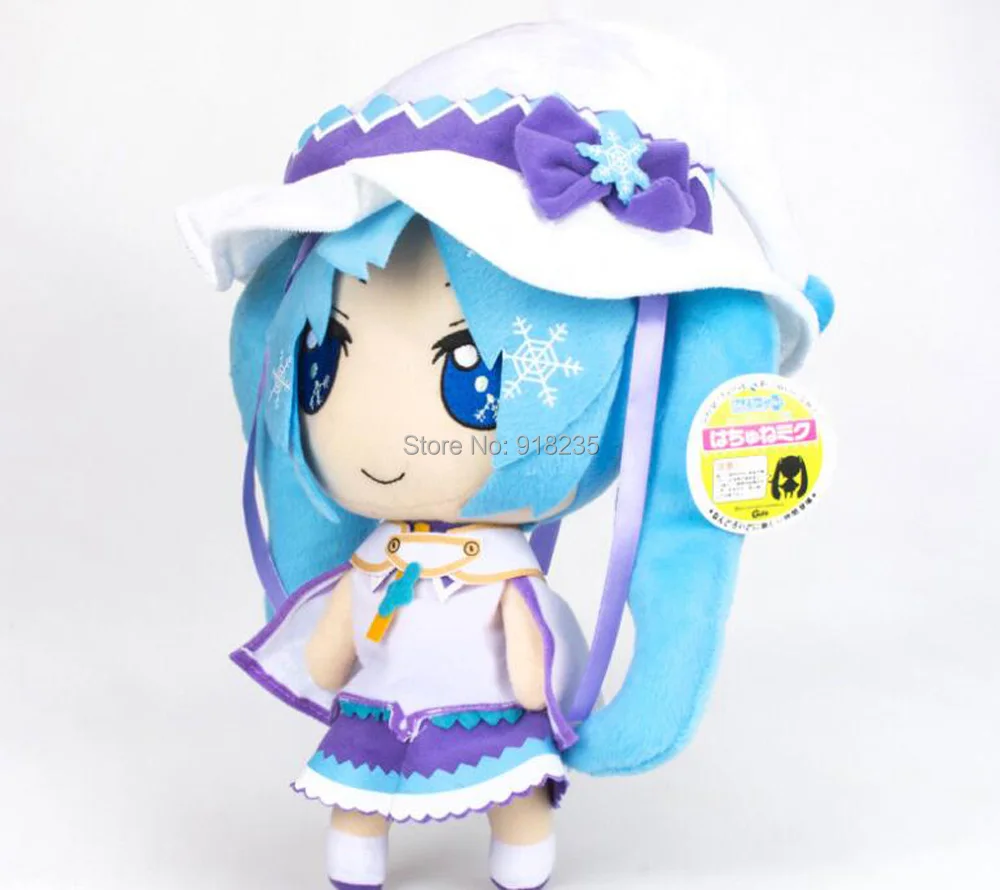 2 стиля Вокалоид Hatsune Снежная Мику и школьная форма 1" 30 см плюшевые мягкие куклы Подарочные мягкие игрушки в розницу