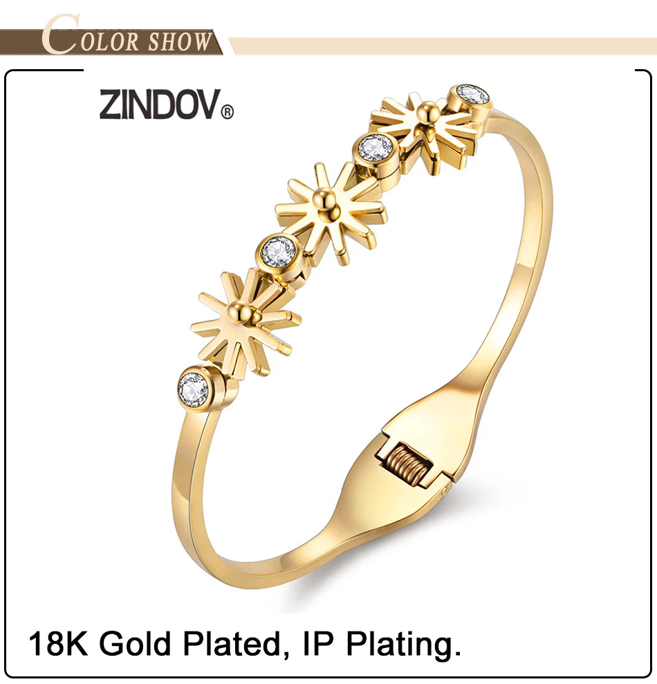 flower bangle bracelet  (2)