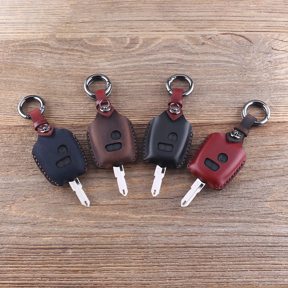Кожаный чехол KEYYOU с 2 кнопками для автомобильных ключей Citroen c4 c5 Berlingo Picasso Xsara Peugeot