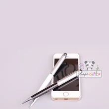 Стилус для сенсорного экрана 600 шт много лазерная маркировочная машина Пользовательский логотип для вас на корпус сенсорной ручки