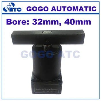 

Double acting clamp Left / Right rotation pneumatic cylinder HSR/HSL-32/40-D 32mm 40mm bore rotating clamping cylinder 90 degree