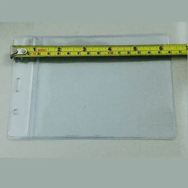 200PCS 큰 크기 편리한 명확한 PVC 배지 작업 전시회 ID 이름 방수 카드 소지자 TL-304