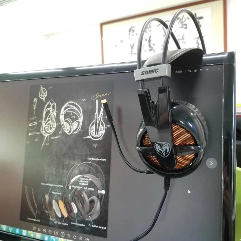 Somic G938 USB Виртуальный 7 1 стерео проводные Игровые наушники с микрофоном игровая
