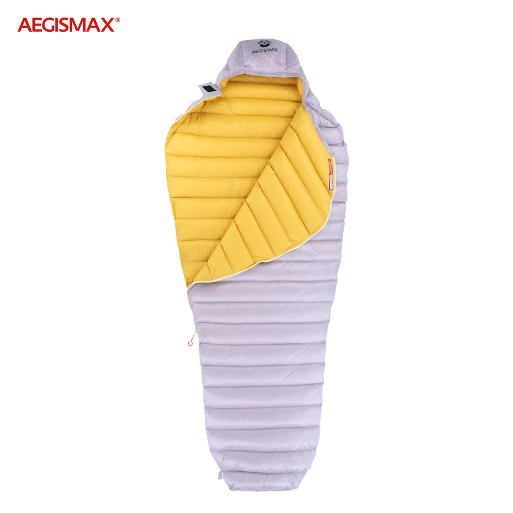Seco para Baixo Bolsas de Dormir com Capuz tipo Múmia Acampamento ao ar Equipamento de Dormir Repelente de Água para Baixo Aegismax Ganso Branco Ultra Livre Caminhada 4 Aegismax ganso branco ultra seco para baixo
