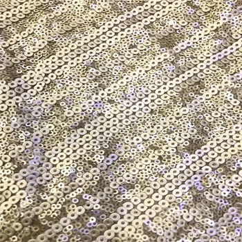 

HFX Party Fashion Gold African Wedding Dress Tulle Lace High Quality Sequin Lace 5 Yards Nigerian Lace Fabrics for Lady X1361