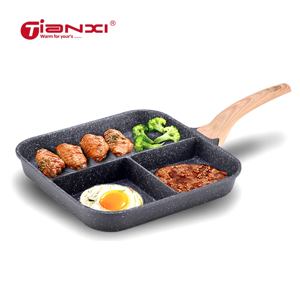 28 cm Pans Griddles & Grill Cooking Breakfast Pot Flat Non Stick Non