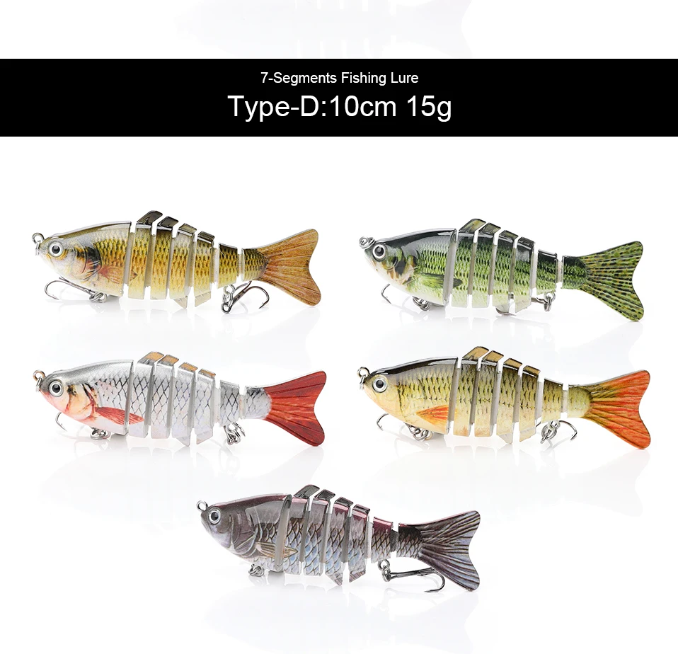 centímetros 17.5g 6 Multi Articulado Swimbait Pike