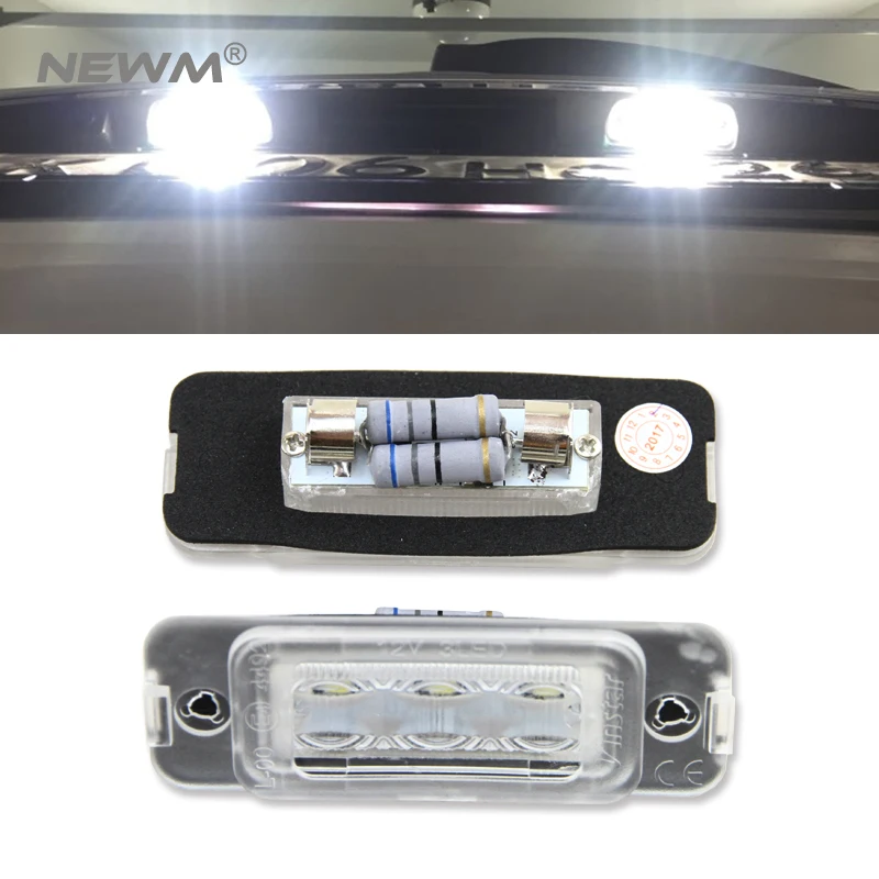 2X 18 LED Canbus Auto Number License Plate Light Car Styling Lamp Bulbs