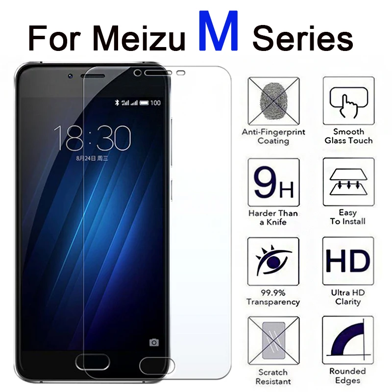 

Tempered Glass For Meizu M6 M5 M3 M8 M9 Note Protective Glass Screen Protector On Maisie meilian Not M 3 5 6 8 9 3m 5m 6m 8m 9m