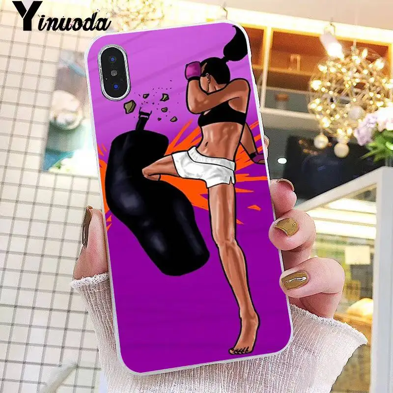 Cartoon Boxing Girl Gloves