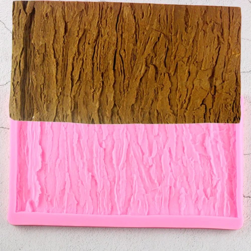 

Rectangular Bark Shape Mold Modeling Cake Decoration Fondant Chocolate Pudding Cookie Soap Silicone Molds Candy Baking Tools