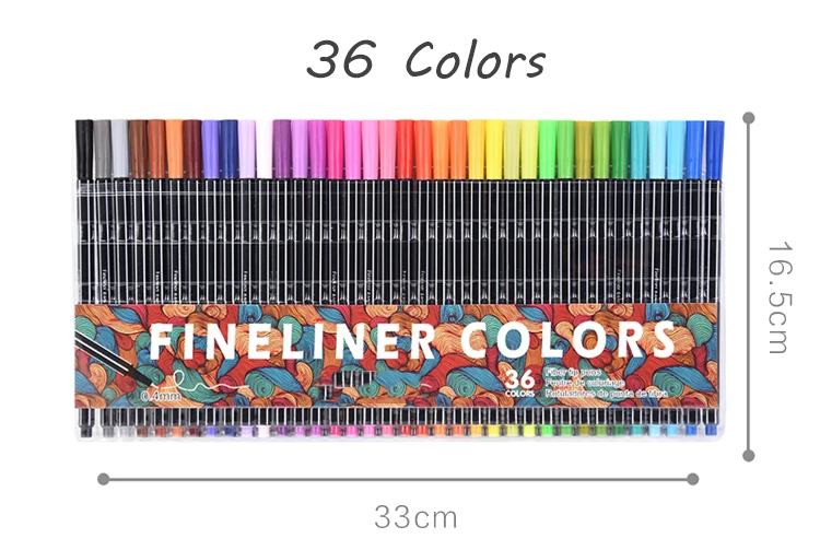 24 Вт, 30 Вт, 36 Цвет гелевая ручка тонколинейная ручка для рисования чернила на водной основе неоновые эскизный чертёж Цветной ручки рисовать тонкие школьные канцелярские принадлежности