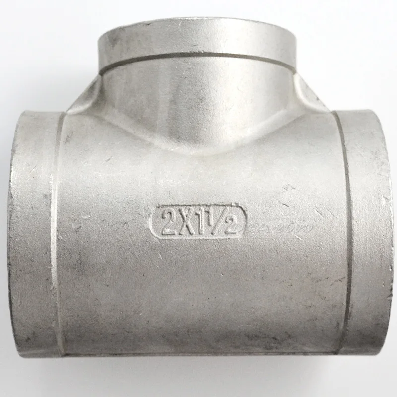 

High Quality2"X1-1/2"X2" Female Tee Threaded Reducer Pipe Fittings F/F/F Stainless Steel SS304 New