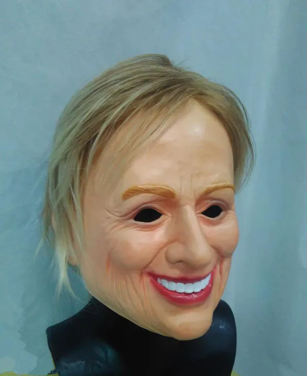 Latex Rubber Mask of Famous Political Hilary Clinton Funny Halloween Costumein Party Masks from
