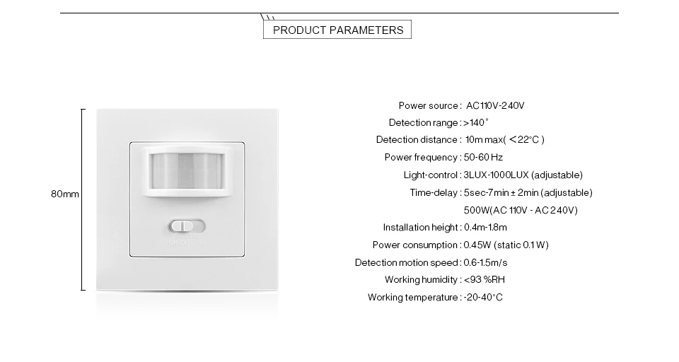 AC 220 V 240 V PIR датчик ИК инфракрасный датчик движения переключатель пассивного инфракрасного датчика встраиваемый настенный модуль с PIR ON OFF Body Move индукция