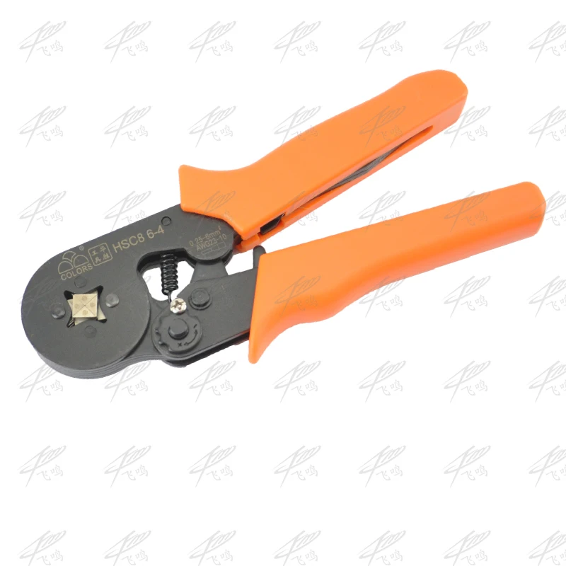 Multi-use 0.25-6mm HSC8 6-4 Self-adjusting Crimping Plier AWG 24 - 10 for Cable End Sleeves Ferrules Crimping Tool Wire Stripper