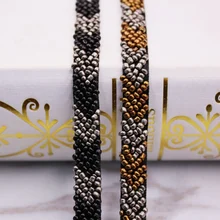 1Yards/lot Pearl Bead Beaded Trims Lace Ribbon Clothes Beaded Fringe Wedding Dress Collar Sleeve African Lace Fabric Applique 1Yards/lot Pearl Bead Beaded Trims Lace Ribbon Clothes Beaded Fringe Wedding Dress Collar Sleeve African Lace Fabric Applique