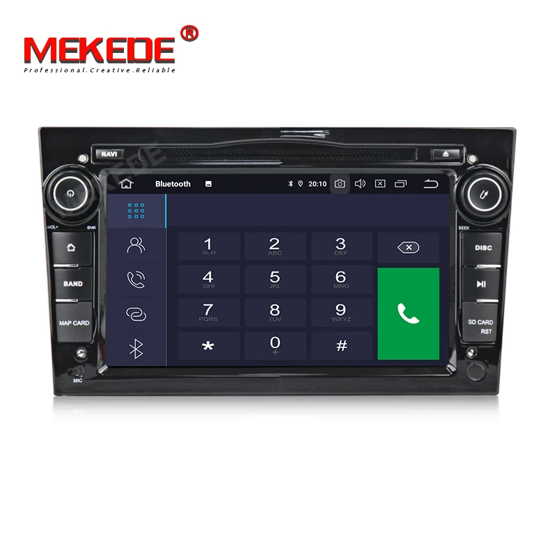 Best MEKEDE IPS DSP 2 Din Car Radio Android 9.0 Car DVD Player For Opel Corsa Vectra C D Meriva Vivaro Tigra Radio GPS Navi 16G map 3