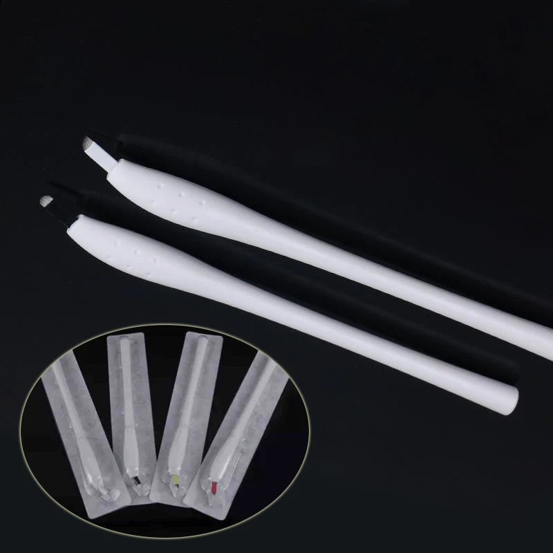 F14 12u 16u 18u Esterilizado Microblading Descartável Caneta Sobrancelha Manual Tatuagem Tebori Ferramentas Manuais f7 - f9 F11 F12 3 Pistola para tatuagem