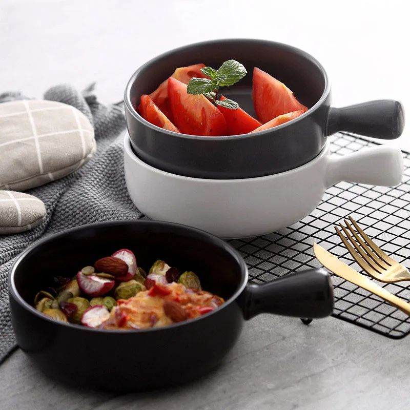 NIMITIME Ceramic Porcelain Solid Colo Baking Oven Dishes Pans Dish