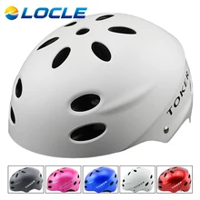 LOCLE 4 Tamaño MTB de Montaña Ciclismo Casco Hombres Mujeres Deportes Extremos Casco Ciclismo Bike DH Casco Patinaje Casco de La Bicicleta de Hip-Hop