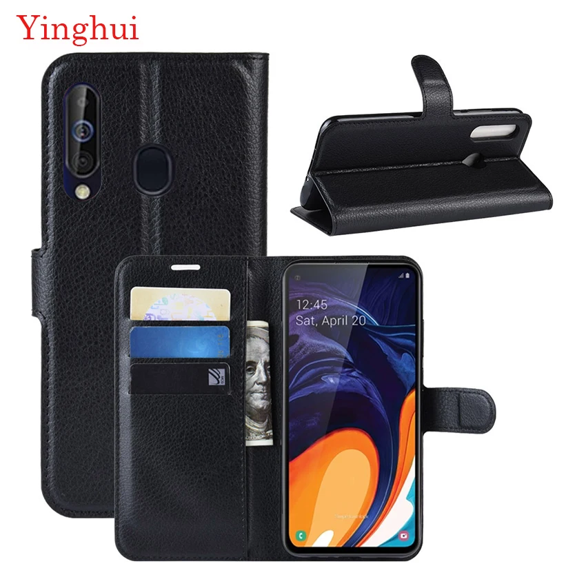 For Samsung Galaxy A60 Case Flip Leather Case For Samsung A60 Wallet Leather Stand Cover Filp Cases For Samsung Galaxy A60