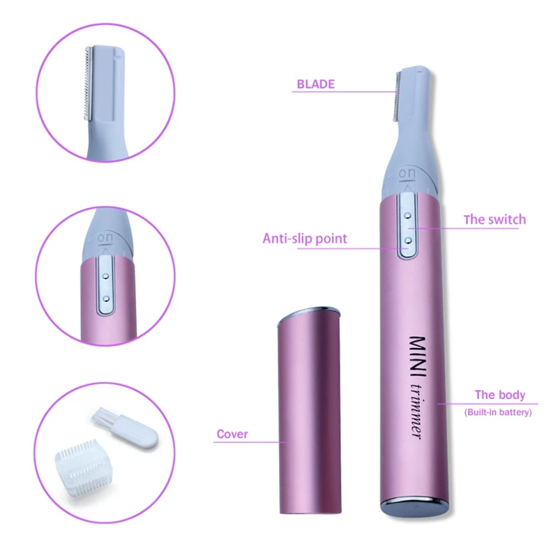 Electric Mini Epilator Women Shaver Epilator For Underarm/Bikini/Hands/Eyebrows/Foot Electric hair removal