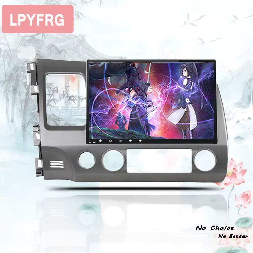 Clearance HD 10.1" Android 9.0 octa core 4GB RAM car dvd player for HONDA CIVIC 2006-2011 LHD ips 2 DIN head units tape recorder radio 3