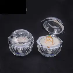Кристалл стиль кольцо коробка Пара Кольца упаковка и дисплей стекло для женщин Подарки коробка предложения Свадебная шкатулка для