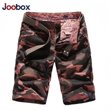 Joobox Новая военная, Армейская, камуфляжная Шорты хлопковые мужские карго Шорты Молния Fly длиной до колена летний мужской повседневный короткий хорошего качества
