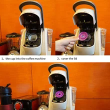 Behogar 30 шт. многоразовые кофейные капсулы чашки 5 шт. крышки для Keurig серии пивоварения кофемашины
