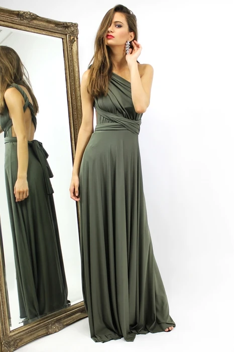 

vestidos de festa de casamento bow back pleat new fashion weddings 2016 sexy backless one shoulder long Bridesmaid Dresses