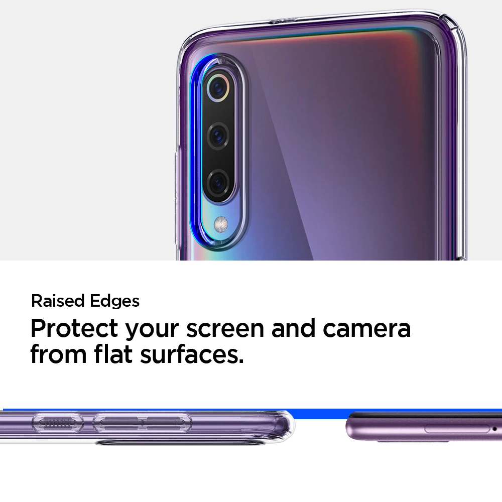 Cena SPIGEN Xiao mi mi 9 Case Ultra Hybrid Fit krystalicznie czyste S35CS26088 mi L STD 810 odporność na upadek obudowy antypoślizgowe