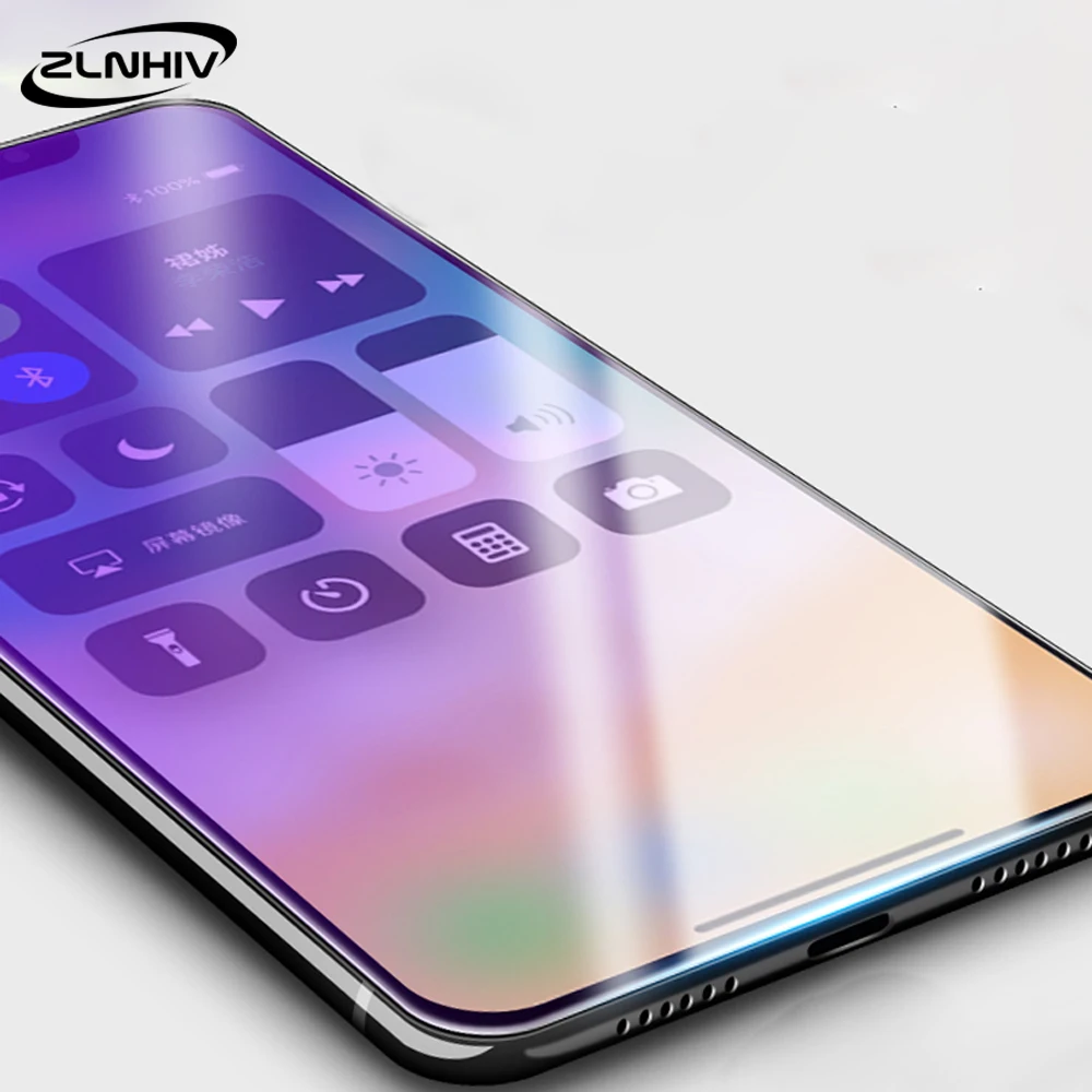 ZLNHIV анти синий свет для iphone XS MAX закаленное стекло X XR 7 8 plus 6 6S 5 5S SE 5C защиты экрана