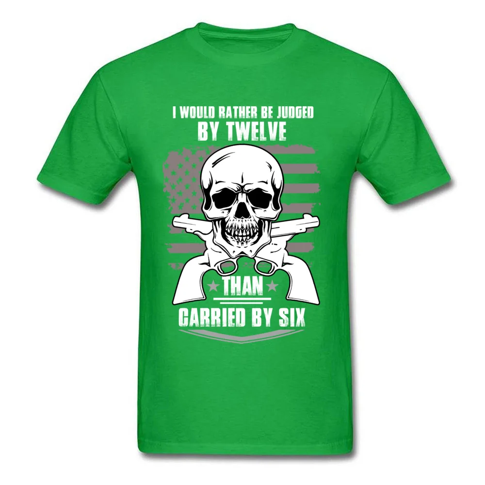 GUNS AND SKULL Tops T Shirt 2018 Hot Sale Crewneck Printed On Short Sleeve Pure Cotton Boy T Shirts Camisa Tee-Shirts GUNS AND SKULL green