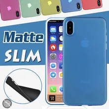100 шт 0,3 мм Ультратонкий матовый прозрачный мягкий чехол для iPhone 11 Pro Max XS XR X 8 7 6 6S Plus
