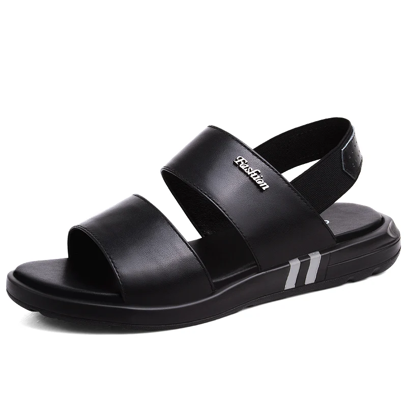 

Men Sandals Leather Shoes+Male Crocse Sandalias Summer Shoes Mens Sandalen zapatos de hombre chaussure Men Shoes erkek ayakkabi