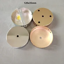 120x35 мм хромированный/Золотой подвесной светильник с уплотненным навесом винтажная Потолочная пластина с боковой монтажной пластиной и отверстиями для тепловыделения