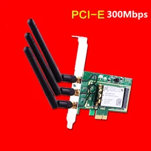 300 Мбит/с 2.4 г 5 г для win7 win8 Win10 настольных ПК pci-e встроенный беспроводной сетевой карты WI-FI мягкий AP передатчик plug and play