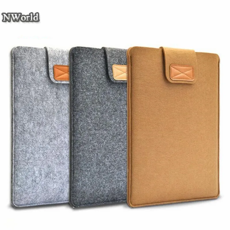 High quality Felt Liner Sleeve Laptop Bag Notebook Case Computer Bag Smart Cover for 8 "11" 13 "15" inch Macbook Air Pro Retina