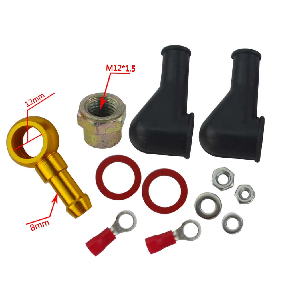 VR - 044 BANJO MONTAGEM DA BOMBA de COMBUSTÍVEL KIT ADAPTADOR de MANGUEIRA UNIÃO 8MM OUTLET CAUDA VR-FK046-1