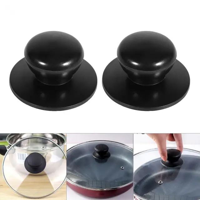 2Pcs Replacement Cookware Pot Bakelite Grip Lid Cover Knob Kitchen Tool