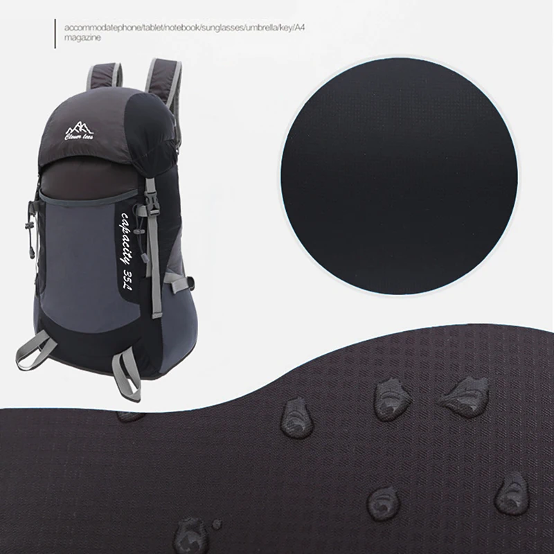 orange Outdoor Arrampicata Carico Alta Gray Impermeabile Campeggio blue green Trekking Di 30l Pieghevole Zaino Sacchetto Viaggio Nylon Da red Mountain Sacchetti Ultralight Spalla ORnT6tfqw