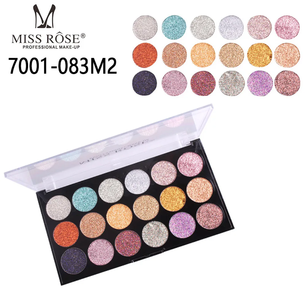 

MISS ROSE Eyeshadow 18 Colors Pro Eyeshadow Shimmer Mate Palette Cosmetic Brush Mirror Makeup Set makyaj malzemeleri 0927