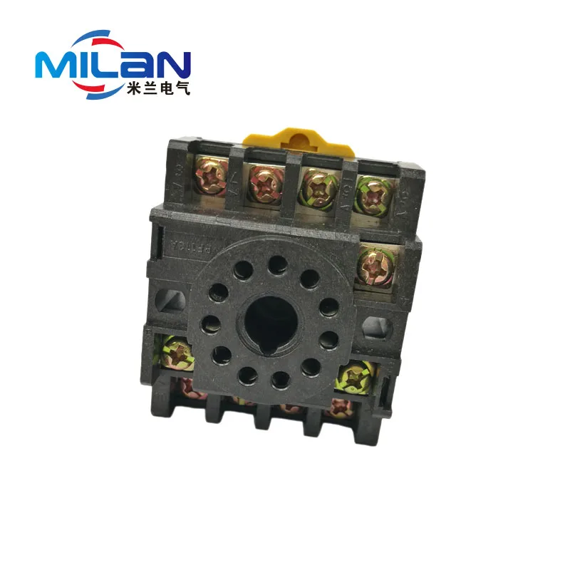 

1PCS PF113A New 11 Round Pin 11-Pin Relay Base Socket for MK3P JQX-10F/3Z JTX-3C