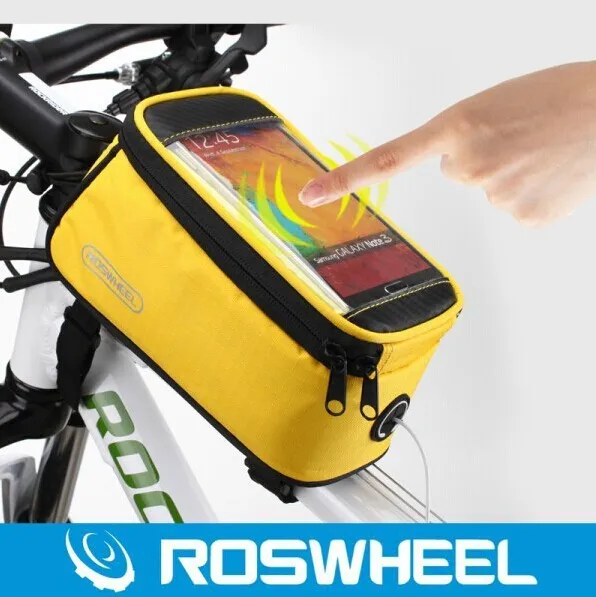 ROSWHEEL 4," /4,8"/5," велосипедная Рама для велосипедных велосипедов, водонепроницаемые сенсорные панели, мобильный телефон, сумка