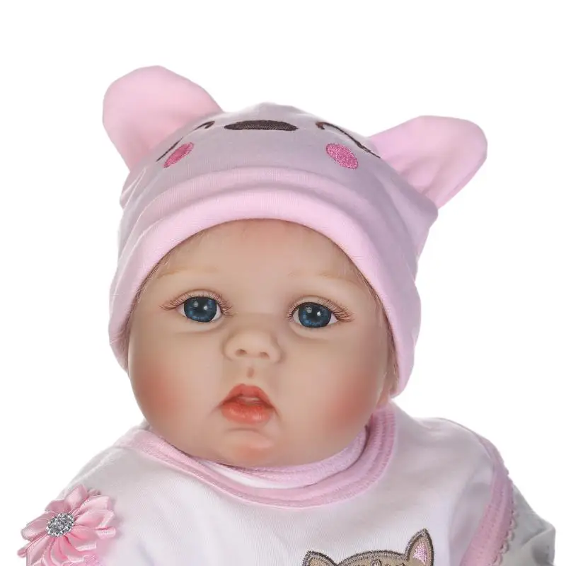 DollMai bebes reborn игрушка куклы 22 &quot55 см силиконовые Младенцы живые спящие Детский