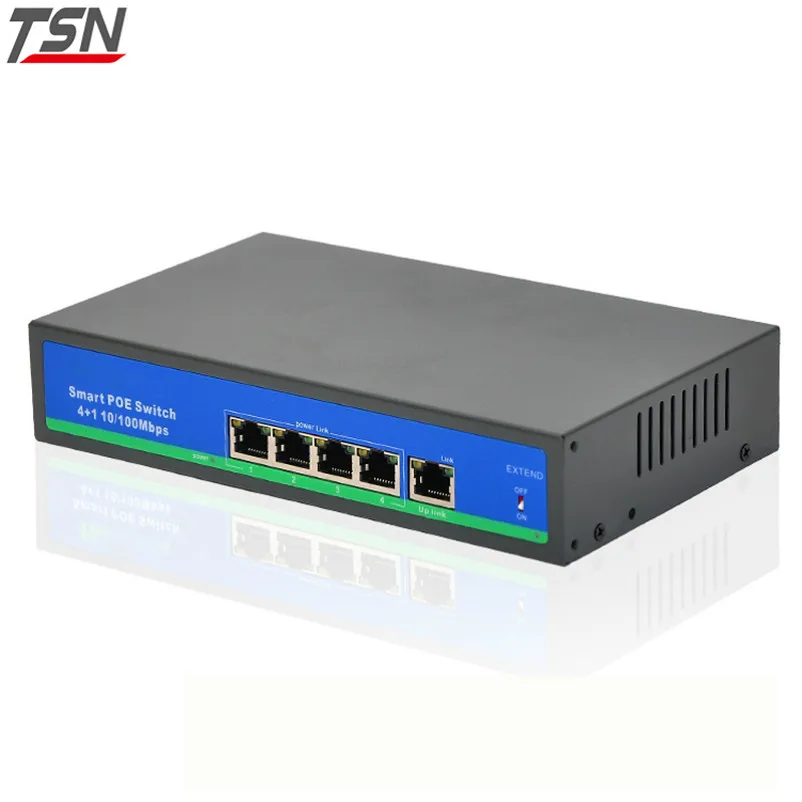 

IEEE 802.3af /at 4+1 port 10/100Mbps POE switch for IP camera compatible network