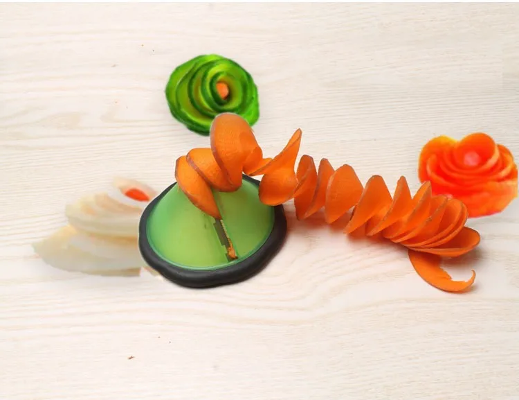 Горячие овощные Фрукты точилка и Овощечистка Морковь Огурец спиральный слайсер кухонный резак